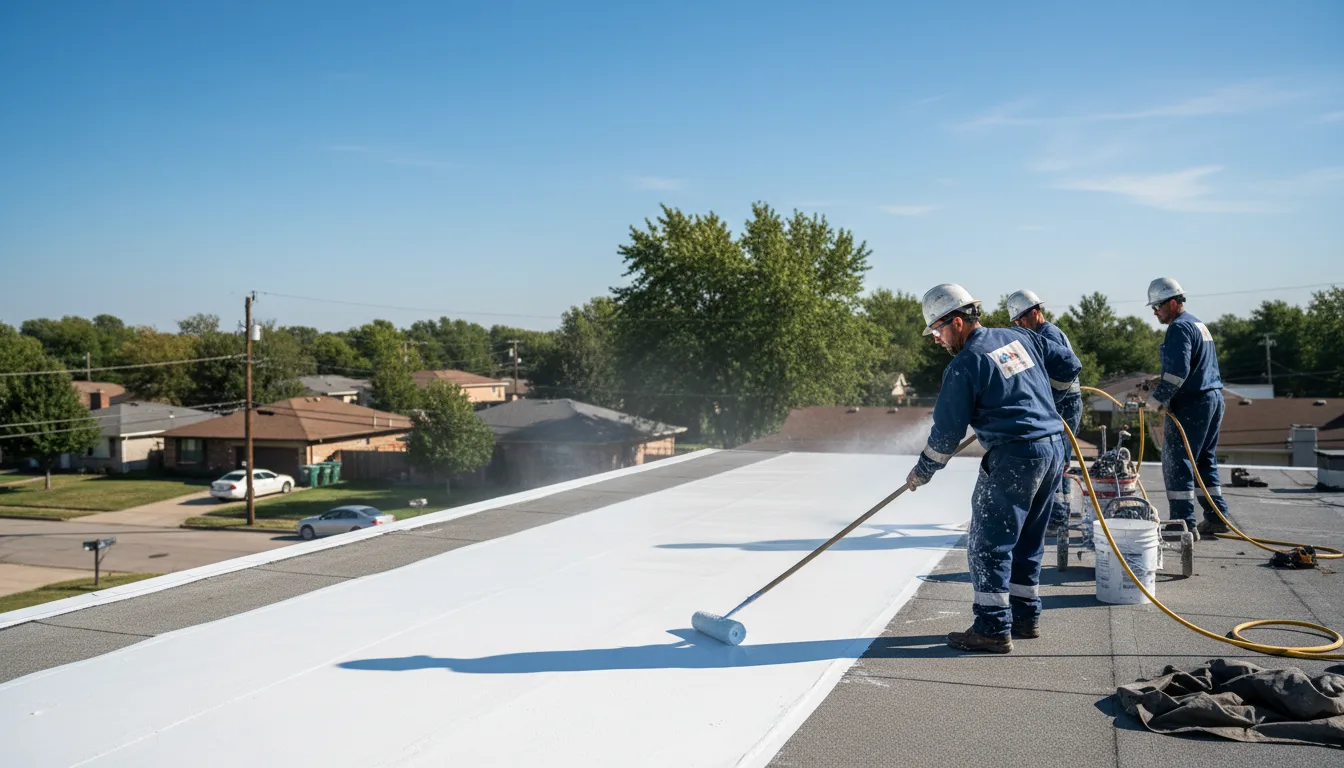 Commercial roof coating in Edcouch, TX near me